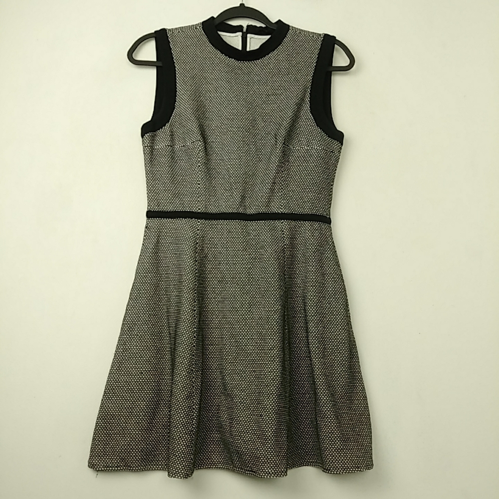 Tibi Sleeveless Midi Dress Size 6 Black White